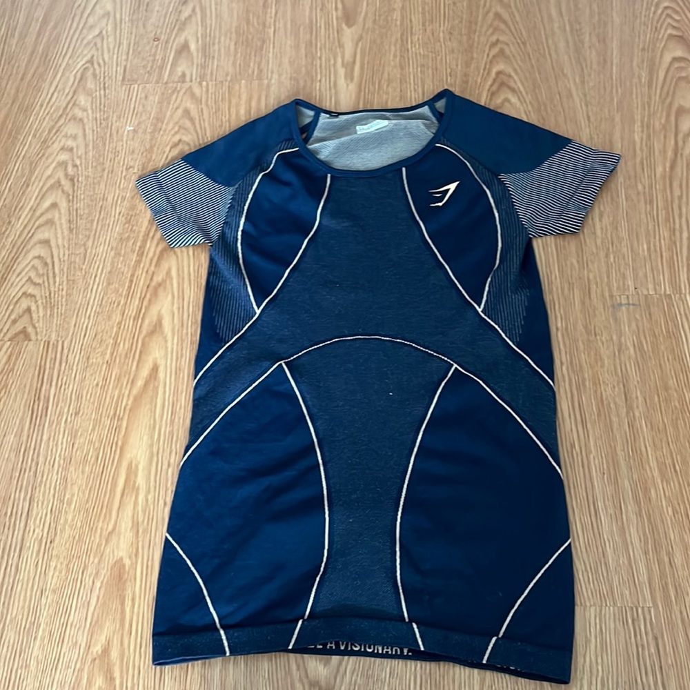 Gymshark navy blue workout t-shirt size small